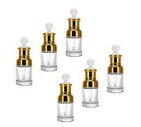 CRAFTHROU Set 6 Boccette Contagocce in Vetro 30ml per Oli Essenziali e Profumi, Leggere e Sicure, per Cura Quotidiana e Viaggi
