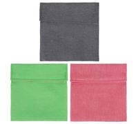 CRAFTHROU Set da 3 Sacchetti Porta Merenda Riutilizzabili e Lavabili Oxford e Tpu per Snack e Sandwich, la Cucina e Uso Quotidiano