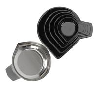 CRAFTHROU Set Riduzione della Fuoriuscita di per 6 Piatti in Inossidabile e Abs, per Pesare Particelle e Piccoli Oggetti in Domestiche