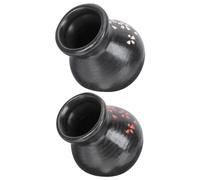 CRAFTHROU Set Superficie Liscia 2 Pezzi Tazze in Porcellana Resistente al Calore e Contenitore per Ghiaccio Secco per Decorazione Sashimi per Cucina Artistica