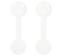 CRAFTHROU Strumento per Esame della Vista Occluder Oculare Portatile in Polipropilene Bianco Antiscivolo Design Maneggevole 2 Pezzi per Ottici e Optometristi