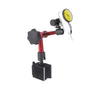 CRAFTHROU Supporto Base Magnetica Flessibile in Metallo per Comparatore Centesimale a Leva Tre Giunti e Base a V per Operazioni di Allineamento e Misurazioni di Precisione