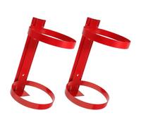 CRAFTHROU Supporto Estintore Rosso in Ferro da Muro, Montaggio Rapido e Sicuro, Porta Estintore 5kg, Set 2 Pezzi per Appartamento e Auto