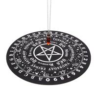 CRAFTHROU Tappetino Accessorio Artistico in Gomma con Pentagramma per Divinazione, Leggero e Resistente per Decorare la Casa e Pratiche Rituali