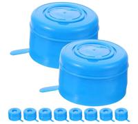 CRAFTHROU Tappi per Boccioni Coperchi per Brocche Acqua in Plastica 10 Riutilizzabili Chiusura Antispruzzo Resistenti e Sigillanti per Domestico