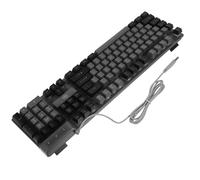 CRAFTHROU Tastiera Meccanica da Gioco Cablata 104 Tasti Rgb Retroilluminati, Struttura Abs Resistente e Supporto Pieghevole per Esperienze di Gioco Stabili e Confortevoli
