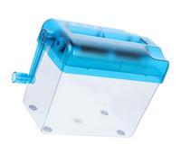 CRAFTHROU Trituratore Manuale per Carta da Ufficio e Casa, Portatile e Leggero Contenitore Trasparente, per Documenti e Scuola, Realizzato in Abs Blu