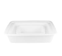 CRAFTHROU Vassoio per Reagenti Chimici in Plastica Bianco 3 Pezzi, Resistente ad Acidi e Alcali, Leggero senza Sbavature, Design Compatto per Laboratorio di Chimica