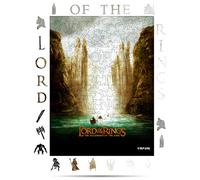 Crafthub Puzzle di legno per adulti - Lord of the Rings Puzzle in Legno - Le porte di Argonath- A3 con 205 pezzi unici - Puzzle artistico per rilassarsi - 36.5cm x 27.3cm