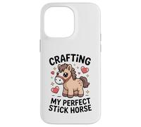Crafting My Perfect Stick Horse - Cavallo carino per pony Custodia per iPhone 14 Pro Max