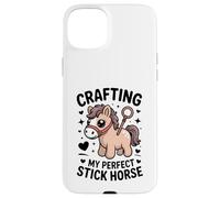 Crafting My Perfect Stick Horse - Cavallo carino per pony Custodia per iPhone 15 Plus