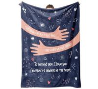 Craftique I Love You Regali per lui e lei, coperta calda da abbraccio, regali per relazioni a lunga distanza, regalo per donne e uomini, regali di compleanno per fidanzata, fidanzato, migliore amico,