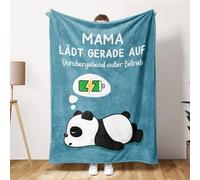 Craftique Lustige Geburtstagsgeschenke für Mama - Kuscheldecke Flauschig - Geschenke für Mama, Beste Mama Geschenk, Geschenke für Neue Mama, Junge Mütter, Mutter Geschenk von Tochter Sohn 127x152 cm
