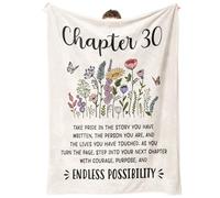 Craftique Regali per il 30° compleanno per donne, capitolo 30, 30 anni 1995, regalo di compleanno per sua figlia, sorella, amica, decorazioni per il 30° compleanno, girando 30 coperte da 127 x 150 cm