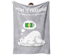 Craftique Regalo per mamma, regalo di compleanno per mamma, super morbida coperta con design divertente, regalo per la nuova mamma, regalo di compleanno per mamma da figlia, figlio, regalo premuroso