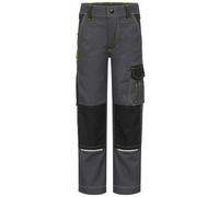 Craftland Pantaloni per bambini OKE tessuto twill leggero e confortevole 134/140 cm grigio/nero