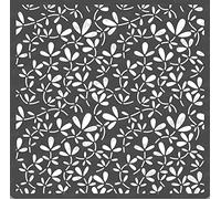 CrafTreat Flower Stencils for Painting on Wood, Canvas, Paper, Fabric, Floor, Wall and Tile - Foliage1-6x6 Inches - Reusable DIY Art and Craft Stencils for Painting Flowers - Leaf Pattern