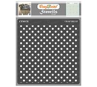 CrafTreat Geometric Stencils for Painting on Wood, Wall, Tile, Canvas, Paper, Fabric and Floor - Bold Polka Dot Stencil - Size: 15x15 cms - Reusable DIY Art and Craft Stencils