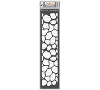 CrafTreat Giraffe Print Stencil for Crafts Reusable Vintage - Giraffe Skin - size: 3X12 Inches - Animal Skin Stencils for Furniture Painting - Border Stencils for Painting on Concrete, Canvas