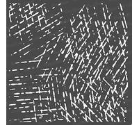 CrafTreat Pattern Stencils for Painting on Wood, Canvas, Paper, Fabric, Floor, Wall and Tile - Scratches - 6x6 Inches - Reusable DIY Art and Craft Stencils - Concrete Stencils Patterns