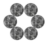 Crafts Fog Design Halloween Grigio Nero Decorazioni di Halloween Tovagliette per Tavoli Rotondi Antiscivolo Impermeabile Tovaglietta Individales para mesa de comedor Azul 39,1 x 39,1 cm Set di 6