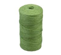 Crafts Project Spago in iuta naturale, 100 m/rotolo, 2 mm, resistente, versatile, corda di canapa per confezioni regalo fai da te, etichette da appendere, verde