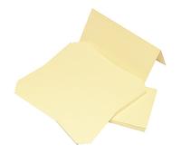 Crafts UK 50 Biglietti e Buste Color Avorio, Formato DL, Cartoncino, Ivory, 22 x 11 x 0.1 cm