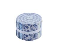 CraftsFabrics 20 rotoli di tessuto pre-tagliati in 100% cotone, 6,3 x 111,7 cm, per trapuntatura, scrapbooking, cucito per la cameretta dei bambini, arti e mestieri, patchwork