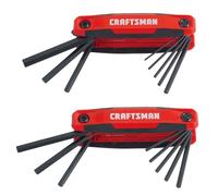Craftsman 1/4 Metric and SAE Fold-Up Hex Key Set 17 in. 14 pc. - CMHT26008