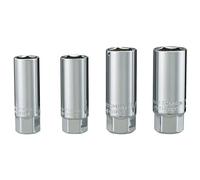 Craftsman 3/8 in. Drive Metric and SAE 6 Point Standard Spark Plug Socket Set 4 pc.