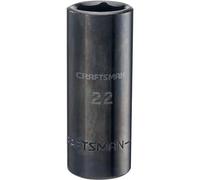 CRAFTSMAN Bussola a impatto profondo, metrica, attacco da 1/2", 22 mm (CMMT16085)