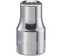 CRAFTSMAN Chiave a bussola bassa, metrica, attacco da 1/2", 10 mm, 12 punti (CMMT44232)