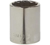 CRAFTSMAN Chiave a bussola bassa, metrica, attacco da 1/2", 25 mm, 12 punti (CMMT44269)