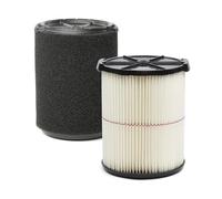 CRAFTSMAN CMXZVBE38779 - Filtro di ricambio per aspirapolvere a umido e a secco, a strisce rosse, per aspirapolvere da 5 a 20 galloni, confezione da 2