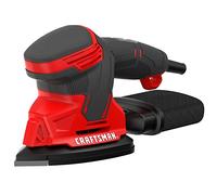 CRAFTSMAN Levigatrice per dettagli, levigatrice per mouse con cavo per lavorazione del legno, include 2 accessori, fogli di carta vetrata e sacchetto per la polvere (CMEW210)