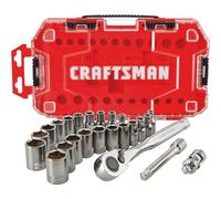 CRAFTSMAN Mechanics Tool Set, 1/4" Drive, SAE/Metric, 24 Piece (CMMT12028)