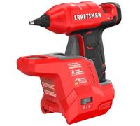 CRAFTSMAN Mini pistola per colla a caldo senza fili V20 e bastoncini con luce LED, riscaldamento rapido, doppia regolazione della temperatura, compatta, batteria venduta separatamente (CMGL100B)