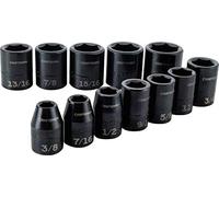 CRAFTSMAN Set di chiavi a bussola a percussione, SAE, 1/2", 12 pezzi (CMMT15884)