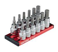 CRAFTSMAN Set di chiavi a bussola esagonali SAE e MM, 3/8", serie V, 12 pezzi (CMMT17735V)