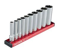 CRAFTSMAN Set di chiavi a bussola serie V, Deep MM, attacco da 1/4", 10 pezzi (CMMT17515V)