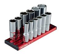 CRAFTSMAN Set di chiavi a bussola serie V, Deep MM, attacco da 3/8", 12 pezzi (CMMT17560V)