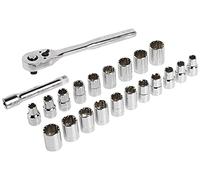 CRAFTSMAN CMMT12015 - Set di chiavi a bussola, universale, attacco da 1/2", 19 pezzi