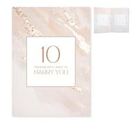 Craftwalla Libro A6 personalizzabile con scritta in inglese "10 Reasons Why I Want to Marry You" - Memoria da compilare per sposa o sposo