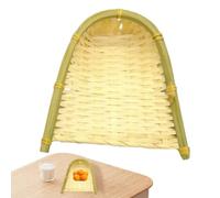 Craftwork Woven Dustpan - Cesto Di Frutta Cinese Dustpan | Panna Di Polvere Decorativa Di Artigianale | Decorazione Di Artware Per La Casa Per La Casa Per La Casa Da Letto Per Il Ristorante Cuci