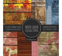 Crafty as Ever Wood Grain Collage Paper for Scrapbooking Photo Art (Tascabile)