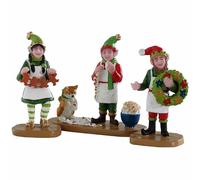 Crafty Elves set of 3 Santa's Wonderland Lemax Cod 22137