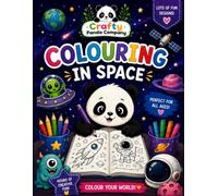 Crafty Panda Company Colouring in Space Suitable for all ages 43 different colouring designs simple and easy to colour colouring book