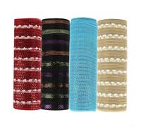 Crafty Solutions - Nastri decorativi a rete per ghirlande e creazioni festive (1#)