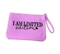 CraftyGstudio I Am Limited Edition - Borsetta da polso, colore: Rosa | Chiusura con zip, cinturino da polso