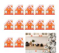 CRAFTYMELODY 12 coperture decorative per nodi, in plastica, per casa di marzapane di zenzero, con bottoni decorativi, per porte